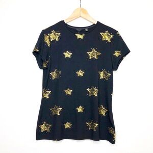 Ted baker, black gold star T-shirt